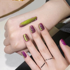 Glowrbloom Popular Magnetic Blueberry Grape Guava Cat Eye Glue For Nails