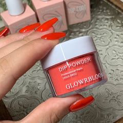 Scarlet Red Soft Shimmer Dip Powder for Nails