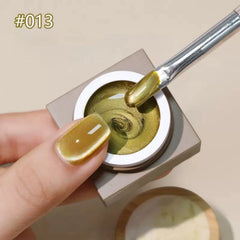 Glowrbloom Versatile Magnetic Glass Cat Eye Glue For Nails