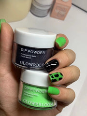 Starlit Black Dip Powder for Nails
