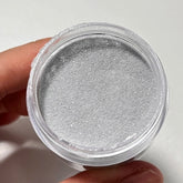 Silver Glimmer Dip Powder for Nails