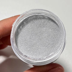 Silver Glimmer Dip Powder for Nails