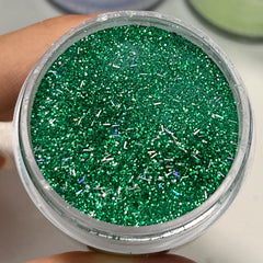 Glow in the Dark Emerald Green Dip Powder for Nails