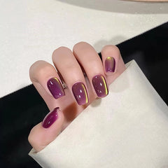 Glowrbloom Popular Magnetic Blueberry Grape Guava Cat Eye Glue For Nails