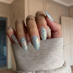 Crystal Blue Dip Powder for Nails