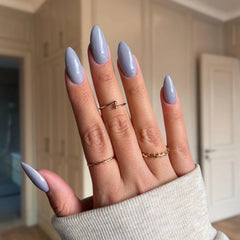 Blue Cement Grey Dip Powder For Nails