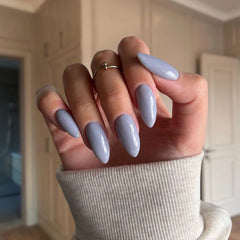Blue Cement Grey Dip Powder For Nails