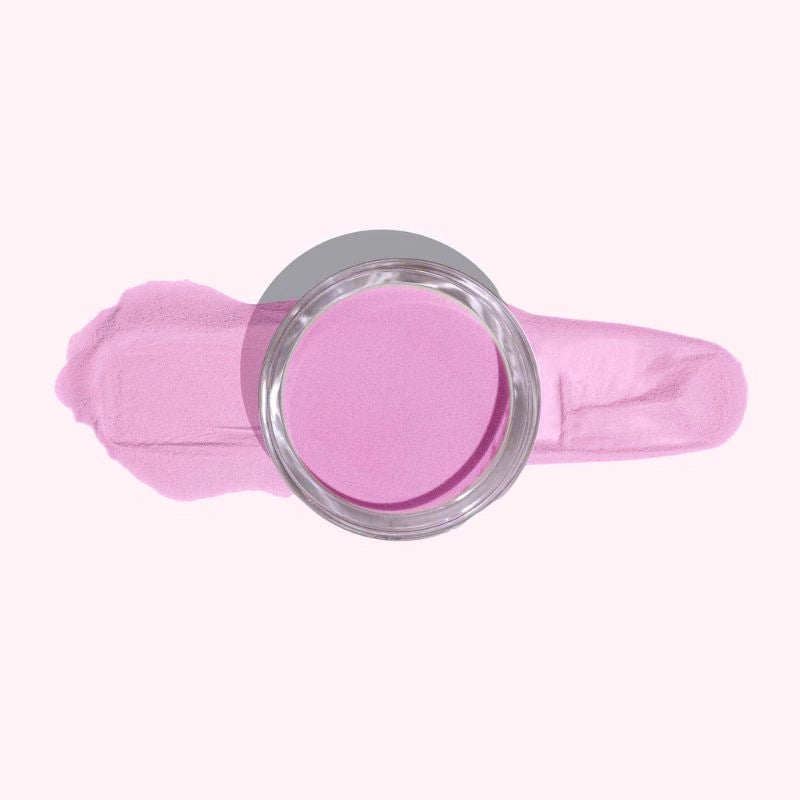Barbie Pink Transparent Dip Powder For Nails featuring a clear base with a bold Barbie-pink hue for a vibrant finish.