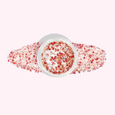 Clear-Base-Red-White-Silver-Glitter-Dip-Powder