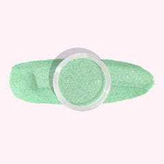 Glacier Water Green with Shimmer Dip Powder For Nails with cool green tones and delicate shimmer, offering a fresh, sparkling finish.