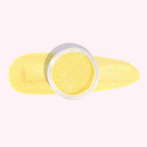 Golden Glow Dip Powder Nails with soft gold and fine glitter.