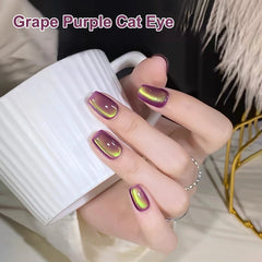 Glowrbloom Popular Magnetic Blueberry Grape Guava Cat Eye Glue For Nails