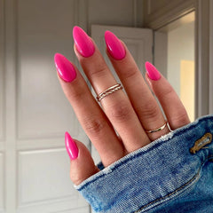 Gummy Pink Dip Powder Nails for a fun and vibrant pink pedicure.