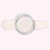 Ivory Glow Dip Powder Nails showing creamy white color with soft shimmer.