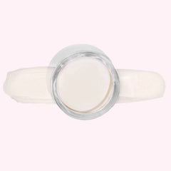 Ivory Glow Dip Powder Nails showing creamy white color with soft shimmer.