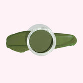 Olive Green Dip Powder For Nails showcasing a chic, earthy manicure with muted green undertones.