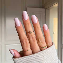 Pale Pink Lavender Dip Powder For Nails for a delicate pink-lavender pedicure, perfect for a light, refined style.