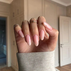 Soft Pink Cream Dip Powder For Nails for a delicate, creamy pink pedicure with a fresh, elegant finish.