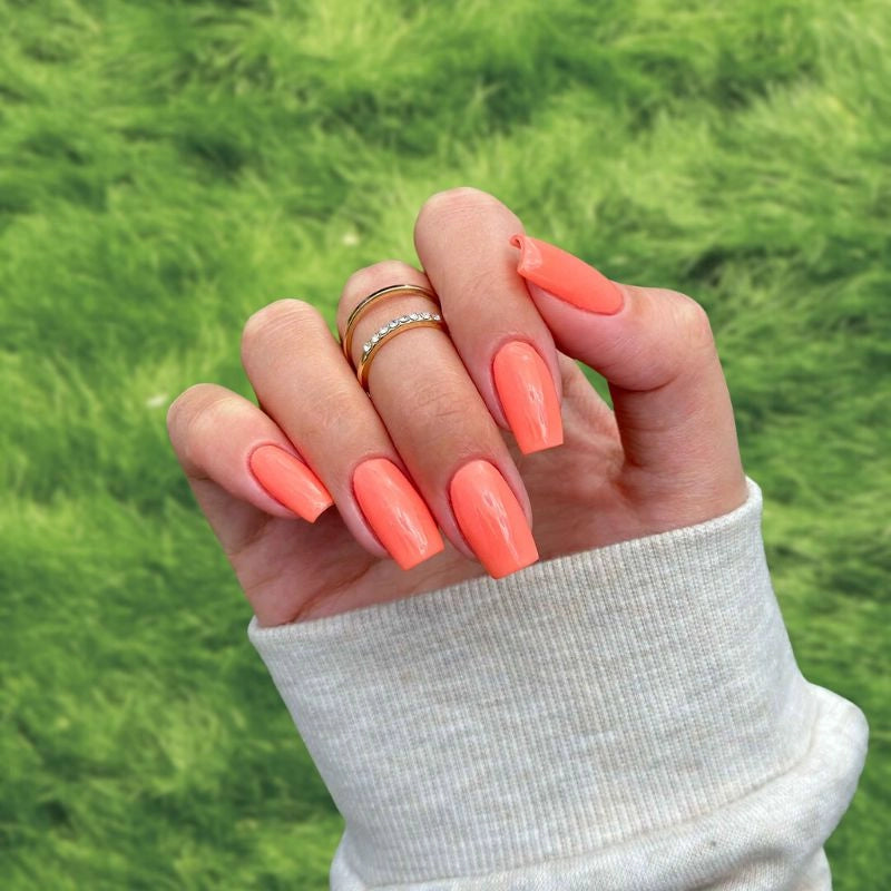 Gorgeous Carrot Orange Dip Powder for Nails, ideal for creative and lively nail art designs.