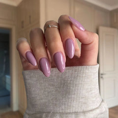 Elegant Lavender Dip Powder for Nails, perfect for creating timeless and elegant manicures with a subtle lavender hue.