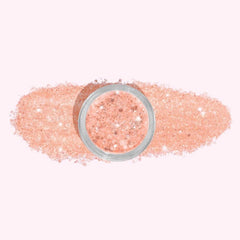 Mango Orange with Flakes Dip Powder For Nails featuring vibrant orange with dazzling flakes.