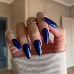 Midnight Navy Dip Powder – Perfect for creating bold, elegant nail designs from the comfort of your home.