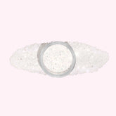 White with Sparkles and Soft Milky Tint Dip Powder For Nails featuring a delicate white shade with shimmering sparkles and a subtle milky tint for a soft, elegant finish.