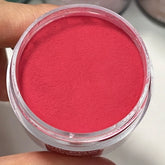 Wine Kiss dip powder in rich deep wine red with gentle shimmer