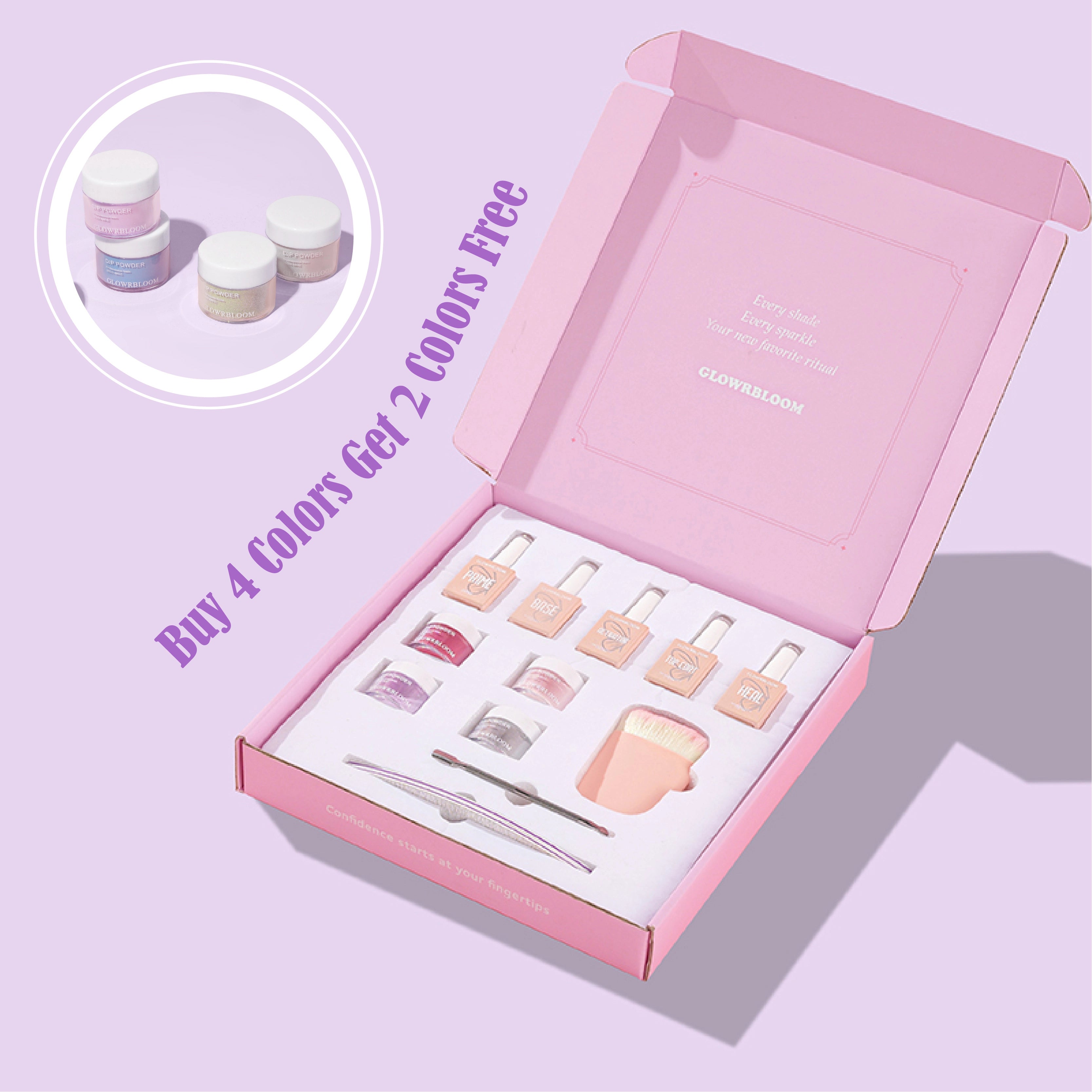 Dip Powder Nails Kit For Home DIY Manicure