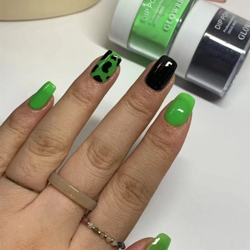 Neon Lime Dip Powder for Nails