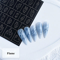 Glowrbloom French Nail Art Stickers Set