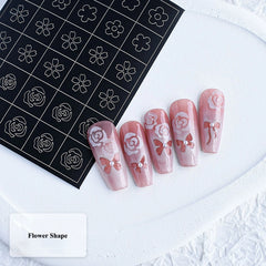 Glowrbloom French Nail Art Stickers Set