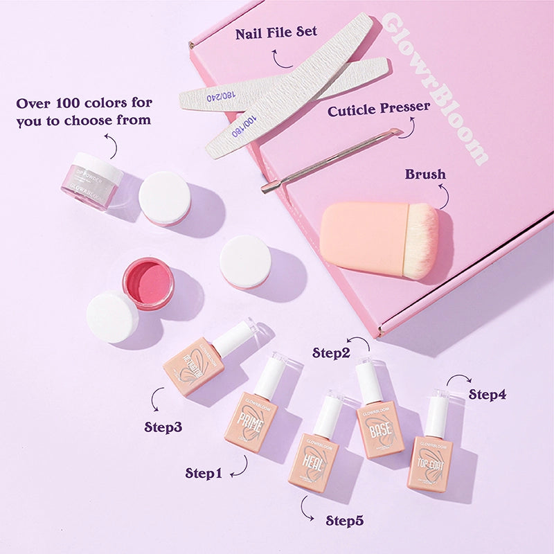 Dip Powder Nails Kit For Home DIY Manicure