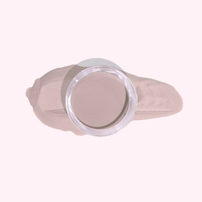 Pale Grayish Mauve Dip Powder Nails with soft gray and pink undertones.