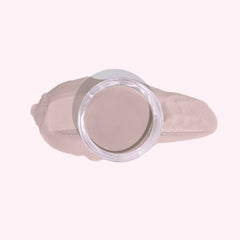 Pale Grayish Mauve Dip Powder Nails with soft gray and pink undertones.