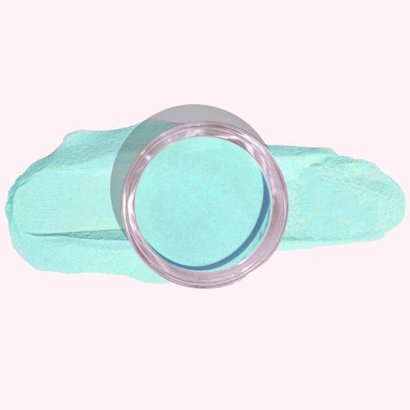 Pond Green Dip Powder For Nails with calming green tones and subtle blue undertones, offering a smooth and serene finish.