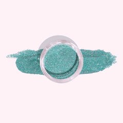 Turquoise Green Dip Powder For Nails with a blend of blue and green and delicate shimmer for a vibrant, sparkling finish.