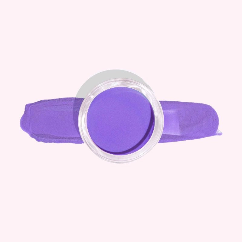 Wisteria Purple Dip Powder For Nails with deep purple tones and bright undertones, offering a vibrant and elegant finish.