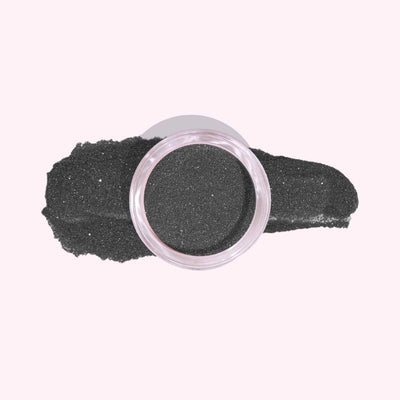 Black with Fine Sparkle Dip Powder For Nails