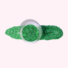 Christmas Green with Glitter Dip Powder For Nails featuring festive green with sparkling glitter.