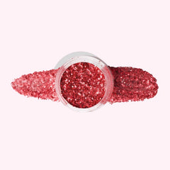 Christmas Red Glitter Dip Powder for Nails - Festive Red Glitter for Holiday Manicures