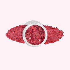 Christmas Red Glitter Dip Powder For Nails featuring a bold, festive red with sparkling glitter for a dazzling, holiday-ready finish.