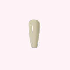 Soft pastel yellow manicure using Creamy Yellow dip powder