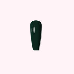 Sophisticated manicure featuring deep green shade