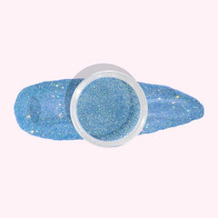 Dreamy Blue Sparkle Dip Powder in Jar - Soft Blue with Subtle Shimmer