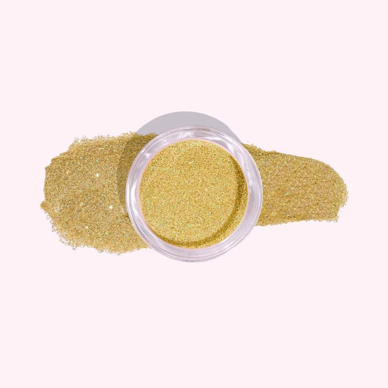 Golden Sparkle Dip Powder in Jar – Radiant Gold with Fine Shimmer