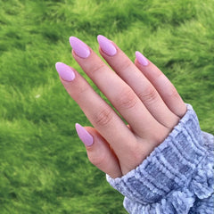 Lilac Purple nails creating a refined, calming look with a smooth, glossy finish.