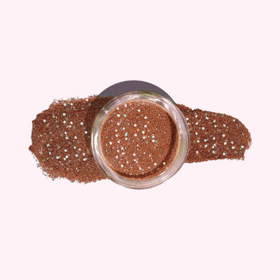 Red Brown with Glitter Dip Powder For Nails