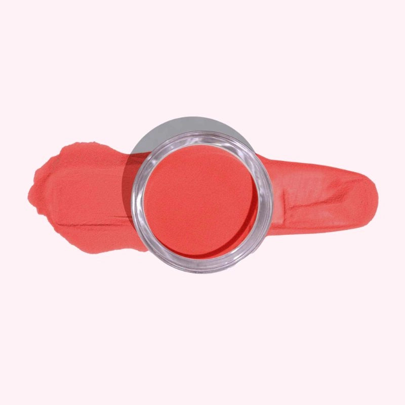 Red Tangerine Dip Powder for Nails – Bright red-orange for a lively, energetic finish.