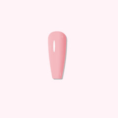 Manicure using Rosy Veil Pink dip powder with glossy shine